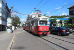 Wien Wiener Linien SL 49 (E1 4538 (Bombardier-Rotax 1974)) XIV, Penzing, Oberbaumgarten, Hütteldorfer Straße / Waidhausenstraße am 29. Juni 2017.