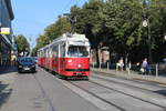 Wien Wiener Linien SL 49 (E1 4536 (Bombardier-Rotax 1974)) XIV, Penzing, Breitensee, Hütteldorfer Straße / Lützowgasse am 30.
