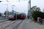 Wien Wiener Linien SL 31 (B 661) / SL 30 (c4 1315 + E1 4548) XXI, Floridsdorf, Großjedlersdorf, Brünner Straße (Hst. Brünner Straße, Hanreitergasse) am Morgen des 18. Oktober 2018.