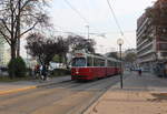 Wien Wiener Linien SL 31 (E2 4067 (SGP 1987) + c5 1471 (Bombardier-Rotax 1986)) I, Innere Stadt, Franz-Josefs-Kai / Salztorbrücke / Salztorgasse am 18.