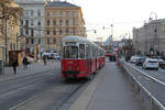 Wien Wiener Linien SL 49 (c4 1338 + E1 4513) VII, Neubau, Burggasse (Hst.