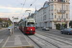 Wien Wiener Linien SL 49 (E1 4558 + c4 1351 (Beide Wagen: Bombardier-Rotax 1976)) XIV, Penzing, Oberbaumgarten, Hütteldorfer Straße / Linzer Straße (Hst.