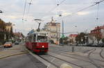 Wien Wiener Linien SL 49 (E1 4554 + c4 1356) XIV, Penzing, Oberbaumgarten, Linzer Straße / Hütteldorfer Straße am 17. Oktober 2018.