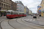 Wien Wiener Linien SL 26 (E1 4858 + c4 1331) XXI, Floridsdorf, Prager Straße / Am Spitz am 11.
