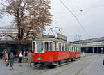 Wien: Die Wiener Straßenbahnen vor 50 Jahren: SL 25 (M 4075 (Lohnerwerke 1928) + m3) II, Leopoldstadt, Praterstern am 25. August 1969. - Scan eines Farbnegativs. Film: Kodak Kodacolor X. Kamera: Kodak Retina Automatic II.