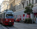 Wien Wiener Linien SL 49 (E1 4548 (Bombardier-Rotax 1975)) VII, Neubau, Westbahnstraße / Kaiserstraße am 17.