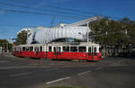 Am 11.9.2019 war ein E1-c4-Zug der Wiener Linien, bestehend aus E1 4789 und c4 1370, unterwegs auf der Linie 25 von Floridsdorf nach Aspern.