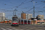 B 635 auf der Linie D am Kreuzungsplateau Geiselbergstraße/Absberggasse, 12.04.2023