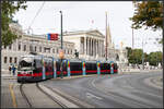 Wien Ringstrasse am 3.September 2023. Leider kam nicht mein Wunschfahrzeug um die Ecke ,.... 