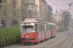 Strassenbahnzug der Linie 43 im Jahr 1987 auf der  Universittsstrasse (Archiv.P.Walter)