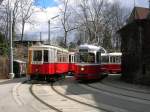 K 2447 + k3 1627 und C1 141 + c1 1241 am 2. April 2006 in Htteldorf