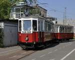 Wiener tram 2614 mit beiwagen 1628 nach Triester Strae aufnahme ist von 25.04 2011.