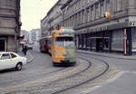 Wien Wiener Stadtwerke-Verkehrsbetriebe (WVB) SL 22 (E1 4702 (SGP 1968)) III, Landstraße, Radetzkystraße / Radetzkyplatz am 1. November 1976. - Die Zentralfriedhoflinie 22 gab es zu Allerheiligen zwischen 1907 und 1981. - Scan eines Diapositivs. Film: Kodak Ektachrome. Kamera: Leica CL.