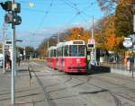 Wien Wiener Linien SL 71 (c5 1476 (Bombardier-Rotax 1987)) XI, Simmering, Simmeringer Hauptstraße / Zentralfriedhof 3. Tor am 21. Oktober 2010.