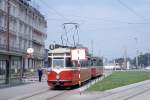 Wien Wiener Stadtwerke-Verkehrsbetriebe (WVB) SL 6 (T2 447 (Lohnerwerke 1956, UB aus T 447)) VI, Mariahilf / XV, Rudolfsheim-Fünfhaus, Fünfhaus, Mariahilfer Gürtel / Mariahilfer