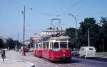 Wien Wiener Stadtwerke-Verkehrsbetriebe (WVB) SL J (L3 499 (Lohnerwerke 1960)) I, Innere Stadt, Dr.- Karl-Renner-Ring / Parlament am 31.