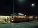 Wien Wiener Stadtwerke-Verkehrsbetriebe (WVB) SL D (M 4100 (Lohnerwerke 1929)) I, Innere Stadt, Burgring am 29. Jänner 1974. - Scan eines Diapositivs. Film: Kodak Ektachrome. Kamera: Minolta SRT-101.