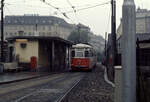 Wien Wiener Stadtwerke-Verkehrsbetriebe (WVB): Ein Zug der SL 62 (L4 547 (SGP 1961)) benutzt am 2.