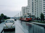 Wien Wiener Stadtwerke-Verkehrsbetriebe (WVB) SL 25 (E1 4790 (SGP 1972)) XXI, Floridsdorf, Leopoldau, Kürschnergasse am 31.