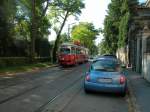 Wien Wiener Linien SL 37 (E1 4839 (SGP 1975)) XIX, Döbling, Unterdöbling, Hohe Warte am 5. August 2010.