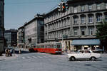 Wien Wiener Stadtwerke-Verkehrsbetriebe (WVB) SL H2 (l(3) 1729 (Karrosseriefabrik Gräf & Stift 1960)) III, Landstraße, Rasumofskygasse im Juli 1977.