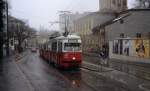 Wien Wiener Linien SL J (E1 4551 (Bombardier-Rotax 1975)) XVI, Ottakring, Ottakringer Straße (Endstation) am 19.