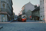 Wien Wiener Stadtwerke-Verkehrsbetriebe (WVB) SL 9 (E 4606 (SGP 1962; 1964 umnum. aus 4446) XVII, Hernals, Hormayrgasse im Juli 1977. - Scan eines Diapositivs. Kamera: Leica CL.