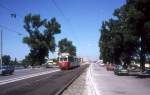 Wien WVB SL 26 (E1 4785) Wagramer Strasse / Alte Donau im Juli 1977.