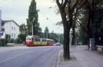 Wien WVB SL 38 (E1 4641) Grinzinger Allee im Juli 1977. 