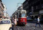 Wien WVB SL 46 (C1 138) Thaliastrasse / Fesstgasse im Juli 1977.