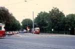Wien WVB SL 58 (E 4434) Mariahilfer Strasse / Schlossallee im Juli 1977.