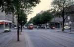 Wien WVB SL 167 (E1 4501) Favoritenstrasse / Schleiergasse im Juli 1977.