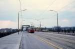 Wien WVB SL 331 (F 709) Floridsdorfer Brcke im Juli 1977.