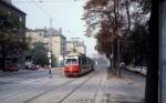 Wien WVB SL D/ (E1 4795) Heiligenstdter Strasse / Halteraugasse im Oktober 1978.