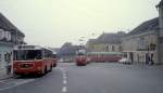 Wien WVB SL 38 (E1 4635) Grinzing, Himmelstrasse im Oktober 1978.