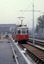 Wien WVB SL 331 (F 708) Floridsdorfer Brcke im Oktober 1978.