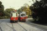 Wien WVB Sonderfahrt (M 4078 + k4 3774 + k2 3487 als SL 69) / SL D/ (E1 4741) Sdbahnhof am 14.