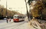 Wien WVB SL 58 (E 4427) Schlossallee / Penzinger Strasse / Mariahilfer Strasse im Oktober 1979.