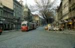 Wien WVB SL 41 (E1 4841) Gersthofer Strasse / Gentzgasse im Dezember 1980.