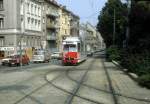 Wien WVB SL 10 (E 4446) Hadikgasse im Juli 1982.