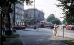 Wien WVB SL 2 (E1 4859) Burgring / Eschenbachgasse im Juli 1992.