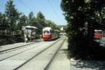 Wien WVB SL 25 (E1 4826) Siebeckstrasse im Juli 1992.