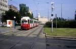 Wien WVB SL 31 (E1 4784) Franz-Josefs-Kai / Schottenring im Juli 1992.