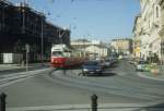 Wien WVB SL 58 (E1 4728) Bellariastrasse / Burgring / Dr.-Karl-Renner-Ring im Juli 1992.