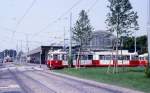 Wien WVB SL 52 (E1 4711 (+ c3 1271)) Westbahnhof am 28. Juli 1994. 