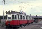 Wien WVB M 4088 (Betriebs-)Bahnhof Vorgarten am 19. Juli 1974.