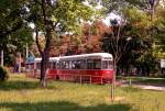 Wien Wiener Linien Sl 1 (c4 1366 + E1 4826) Prater Hauptallee am 3. Mai 2009.