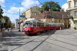 Wien Wiener Linien SL 2 (E1 4735 + c4 1358) Neulerchenfelder Strasse / Lerchenfelder Gürtel am 10. Juli 2014.