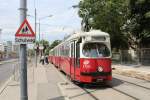 Wien Wiener Linien SL 25 (E1 4755) Aspern, Langobardenstrasse am 8.