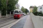 Wien Wiener Linien SL 37 (E1 4865) Döbling, Wollergasse am 10. Juli 2014.